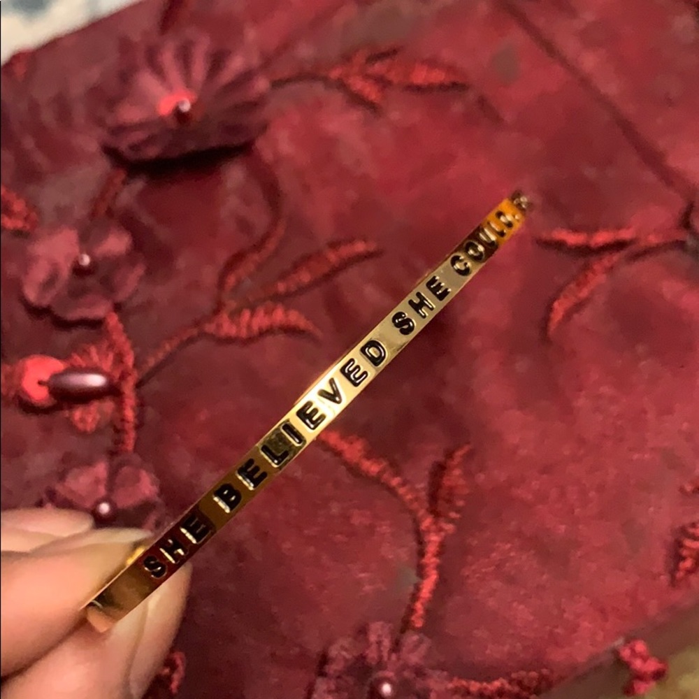 She believed she could, so she did BANGLE